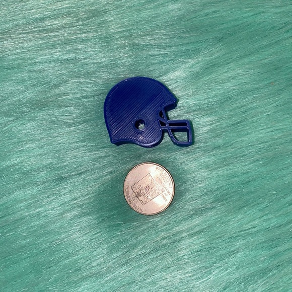 Football Helmet Straw Topper - Picture 2 of 3